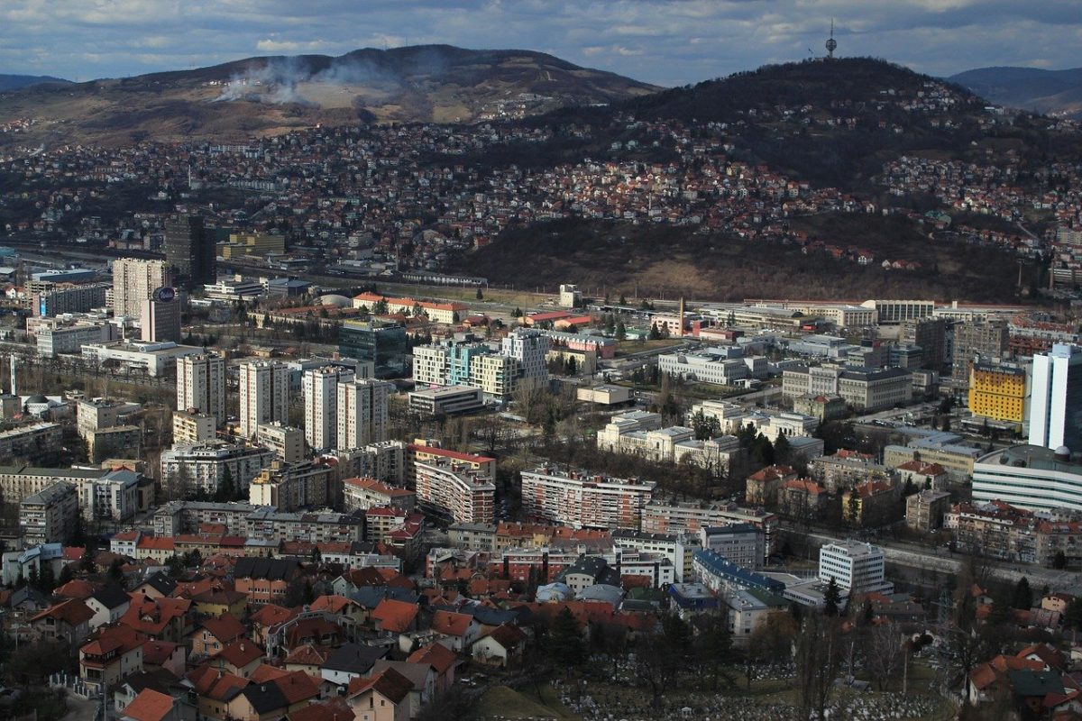 Vista panorâmica de Sarajevo