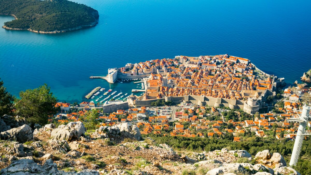 Foto de Dubrovnik vista de cima.
